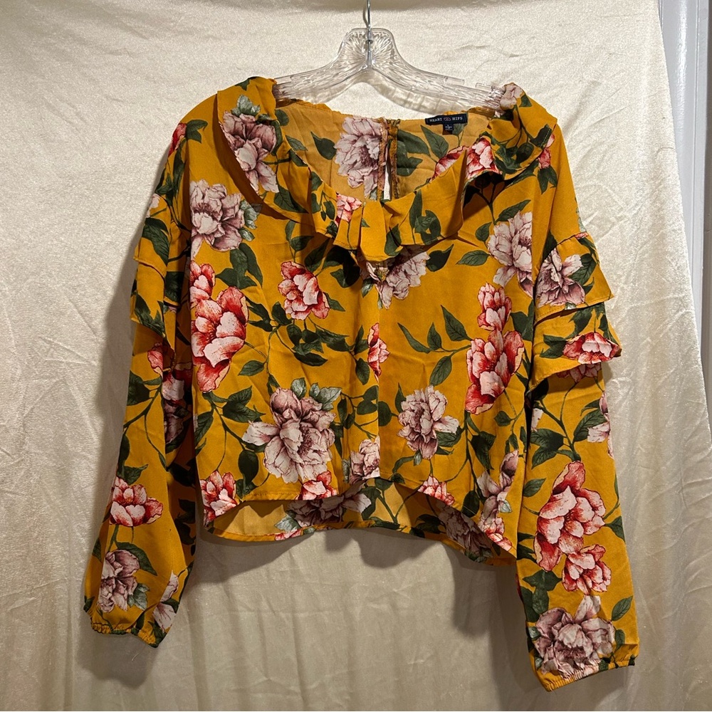 Vibrant Floral Fashion Nova Blouse